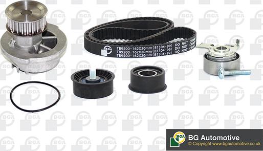 BGA TB9501CPK-1 - Водяной насос + комплект зубчатого ремня ГРМ www.autospares.lv