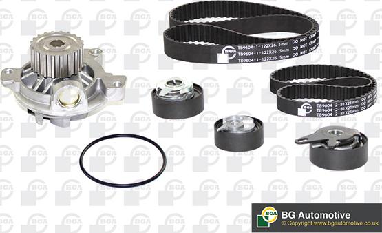 BGA TB9604CPK - Water Pump & Timing Belt Set www.autospares.lv