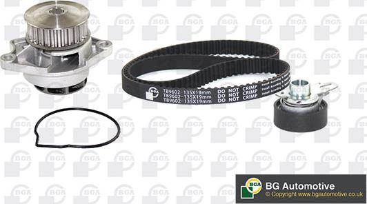 BGA TB9603CPK - Water Pump & Timing Belt Set www.autospares.lv