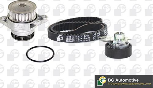 BGA TB9617CPK - Water Pump & Timing Belt Set www.autospares.lv