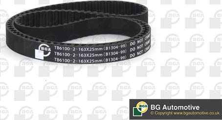 BGA TB6100-2 - Timing Belt www.autospares.lv