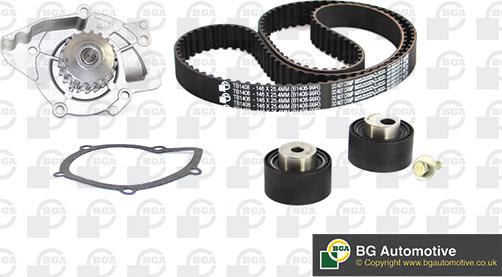 BGA TB6704CPK - Водяной насос + комплект зубчатого ремня ГРМ www.autospares.lv