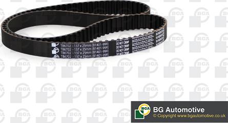 BGA TB6702 - Зубчатый ремень ГРМ www.autospares.lv