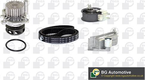 BGA TB0107CPK - Водяной насос + комплект зубчатого ремня ГРМ www.autospares.lv