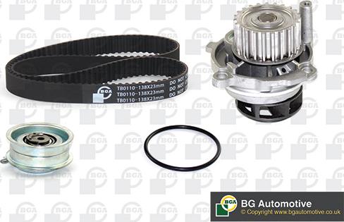 BGA TB0110CPK-1 - Водяной насос + комплект зубчатого ремня ГРМ www.autospares.lv