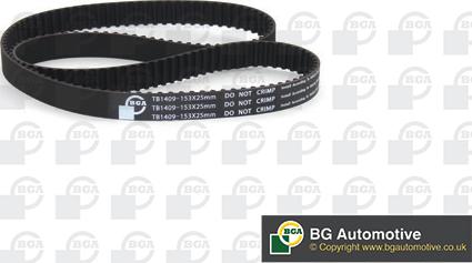 BGA TB1409 - Зубчатый ремень ГРМ www.autospares.lv