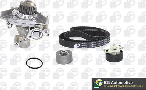 BGA TB1405CPK - Водяной насос + комплект зубчатого ремня ГРМ www.autospares.lv