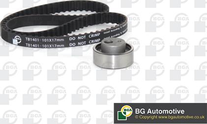 BGA TB1401K - Timing Belt Set www.autospares.lv