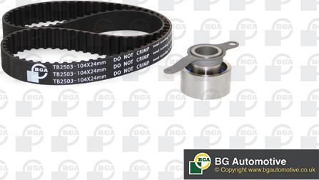 BGA TB2503K - Комплект зубчатого ремня ГРМ www.autospares.lv