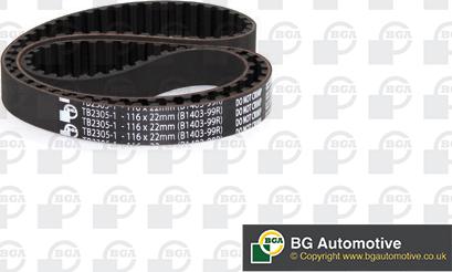 BGA TB2305-1 - Timing Belt www.autospares.lv