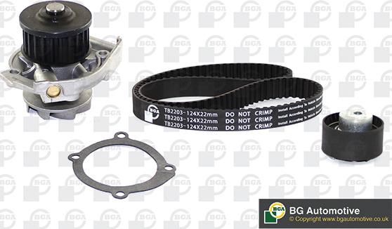 BGA TB2203CPK - Ūdenssūknis + Zobsiksnas komplekts www.autospares.lv