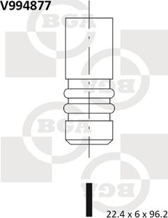 BGA V994877 - Izplūdes vārsts www.autospares.lv