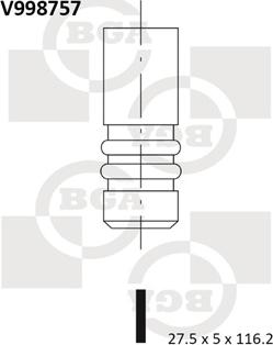 BGA V998757 - Izplūdes vārsts www.autospares.lv