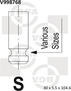 BGA V998768 - Izplūdes vārsts www.autospares.lv