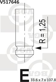 BGA V517646 - Izplūdes vārsts www.autospares.lv