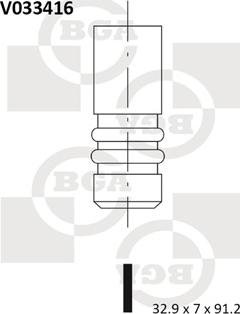 BGA V033416 - Izplūdes vārsts autospares.lv