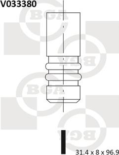 BGA V033380 - Izplūdes vārsts www.autospares.lv