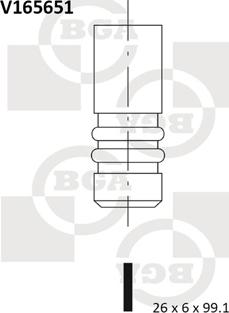 BGA V165651 - Outlet valve www.autospares.lv