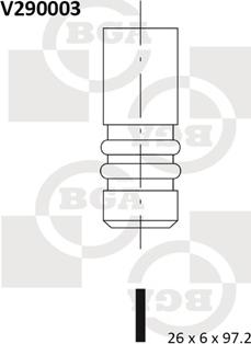 BGA V290003 - Izplūdes vārsts www.autospares.lv