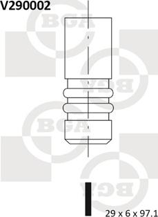 BGA V290002 - Ieplūdes vārsts www.autospares.lv