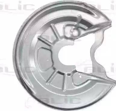 BLIC 6508-03-9545876P - Dubļu sargs, Bremžu disks www.autospares.lv