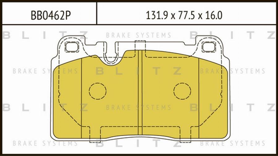 Blitz BB0462P - Bremžu uzliku kompl., Disku bremzes www.autospares.lv