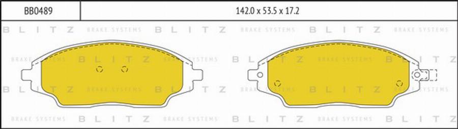 Blitz BB0489 - Bremžu uzliku kompl., Disku bremzes autospares.lv