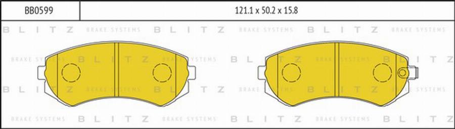 Blitz BB0599 - Bremžu uzliku kompl., Disku bremzes www.autospares.lv