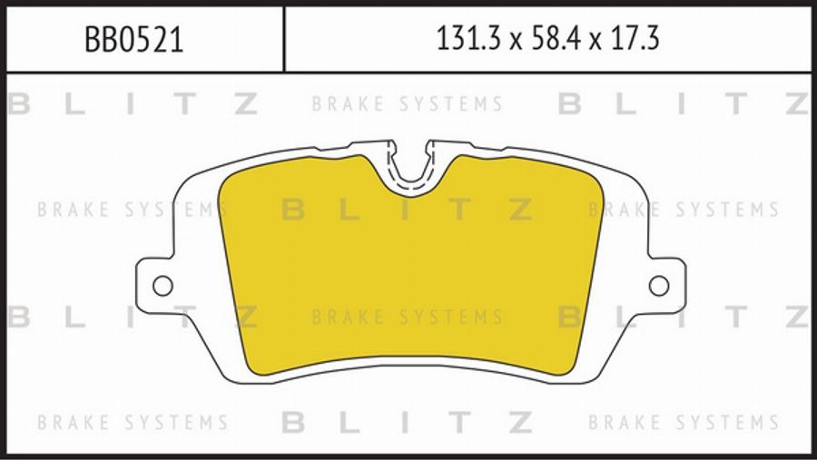 Blitz BB0521 - Bremžu uzliku kompl., Disku bremzes www.autospares.lv