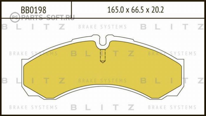 Blitz BB0198 - Bremžu uzliku kompl., Disku bremzes www.autospares.lv