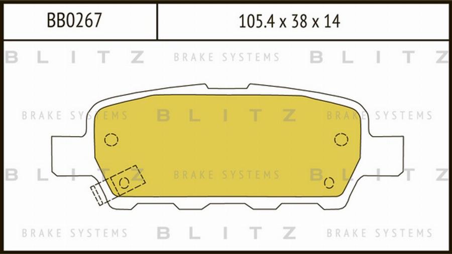 Blitz BB0267 - Bremžu uzliku kompl., Disku bremzes autospares.lv