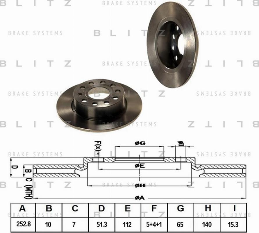 Blitz BS0186 - Bremžu diski autospares.lv