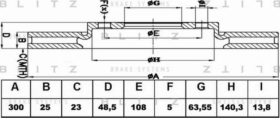 Blitz BS0202 - Bremžu diski autospares.lv