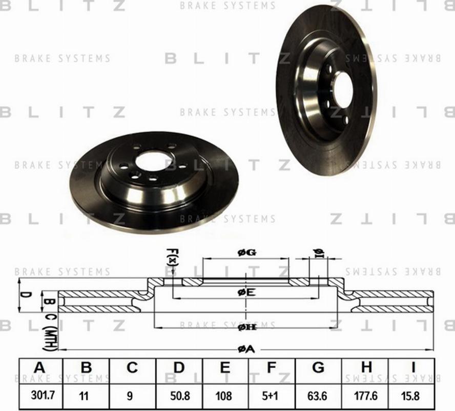 Blitz BS0224 - Bremžu diski autospares.lv