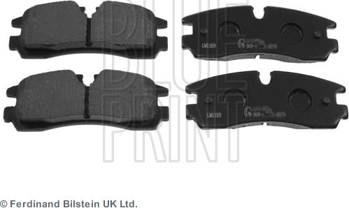 Blue Print ADA104258 - Bremžu uzliku kompl., Disku bremzes www.autospares.lv