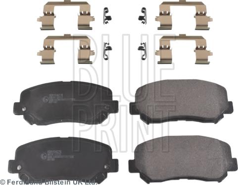 Blue Print ADA104276 - Тормозные колодки, дисковые, комплект www.autospares.lv