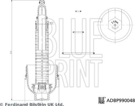 Blue Print ADBP990048 - Vāks, Eļļas filtra korpuss www.autospares.lv