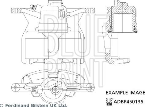 Blue Print ADBP450136 - Bremžu suports autospares.lv