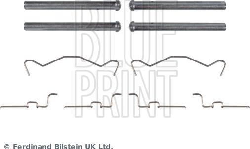 Blue Print ADBP480010 - Piederumu komplekts, Disku bremžu uzlikas www.autospares.lv