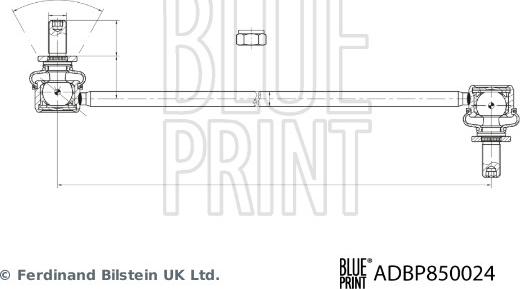 Blue Print ADBP850024 - Stiepnis / Atsaite, Stabilizators www.autospares.lv