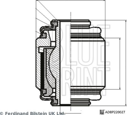 Blue Print ADBP860194 - Balst / Virzošais šarnīrs www.autospares.lv