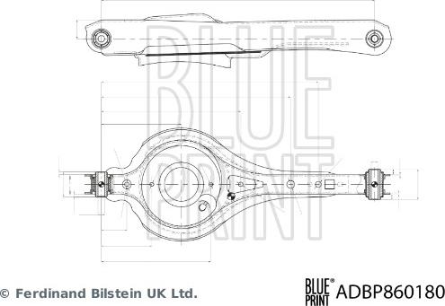 Blue Print ADBP860180 - Neatkarīgās balstiekārtas svira, Riteņa piekare www.autospares.lv