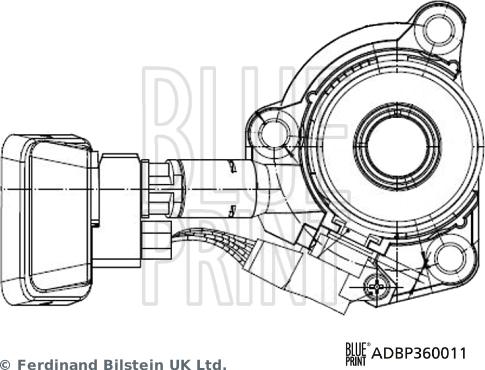 Blue Print ADBP360011 - Centrālais izslēdzējmehānisms, Sajūgs www.autospares.lv