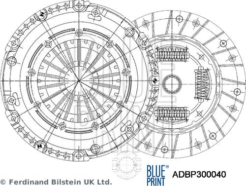 Blue Print ADBP300040 - Sajūga komplekts www.autospares.lv