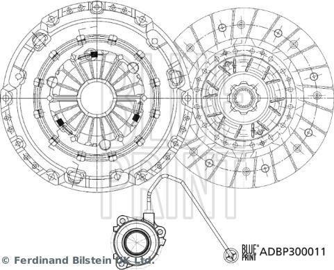 Blue Print ADBP300011 - Sajūga komplekts autospares.lv