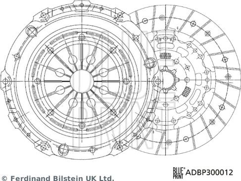 Blue Print ADBP300012 - Sajūga komplekts www.autospares.lv