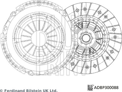 Blue Print ADBP300088 - Sajūga komplekts autospares.lv