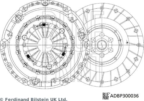 Blue Print ADBP300036 - Sajūga komplekts www.autospares.lv