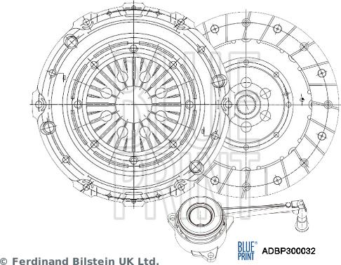 Blue Print ADBP300032 - Sajūga komplekts autospares.lv