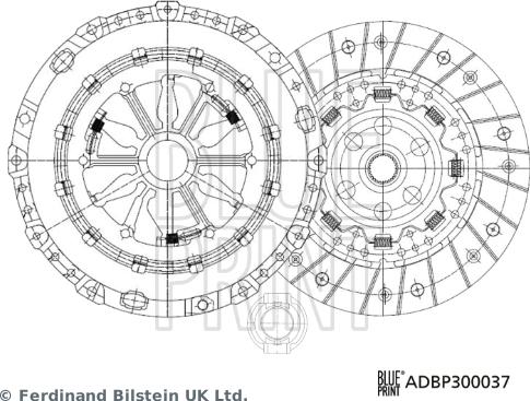 Blue Print ADBP300037 - Sajūga komplekts autospares.lv